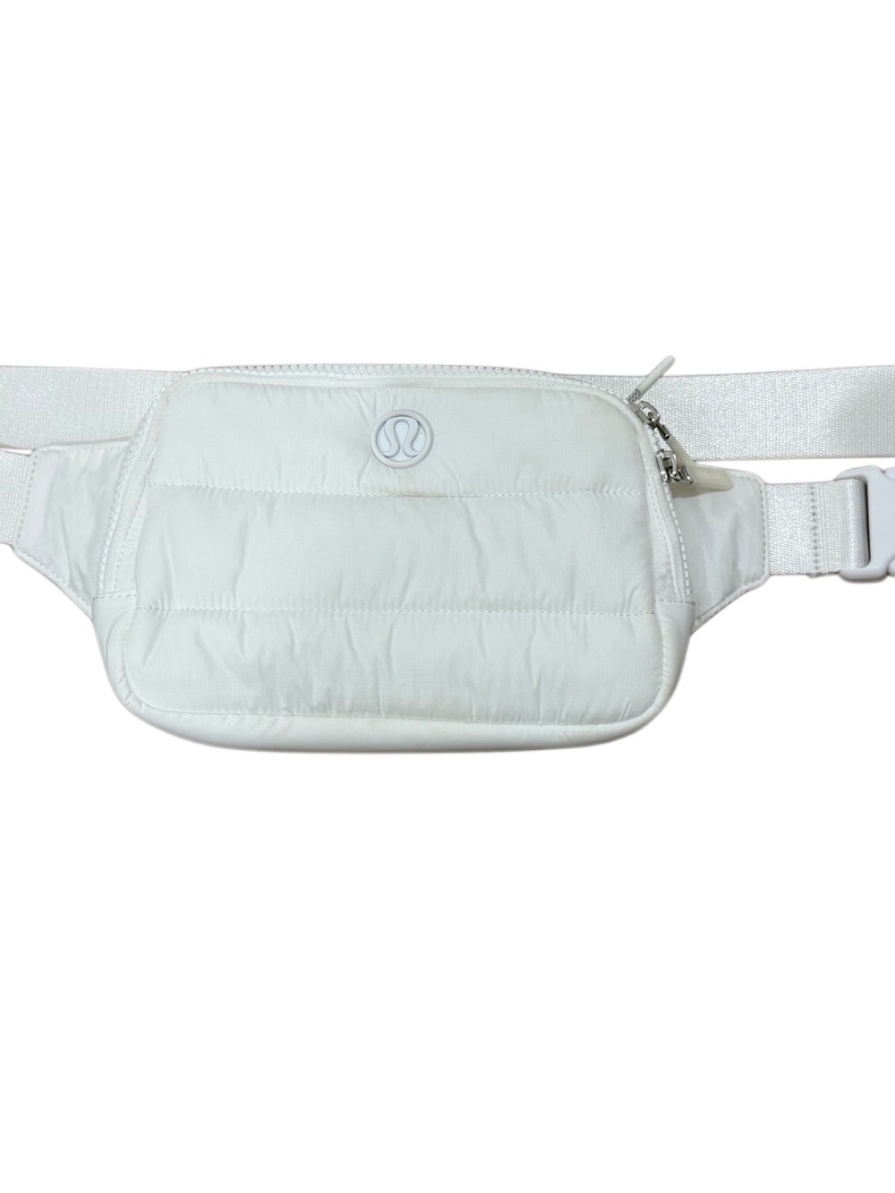 lululemon White Quilted Belt Bag | Puffer Style